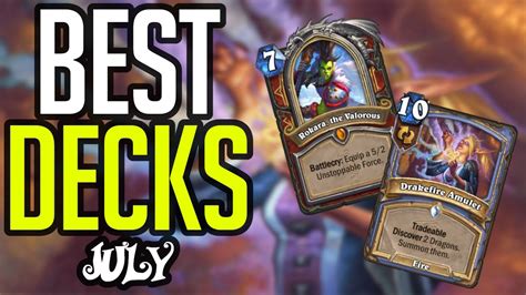 top legend hearthstone decks.